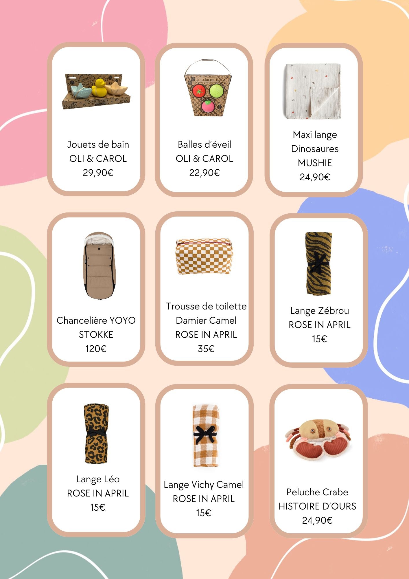 Liste de naissance Justine et Maxime