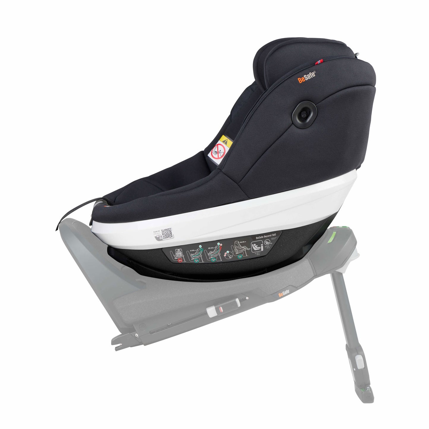 Siège auto BEYOND 360 Black Soft Breeze noir - BE SAFE