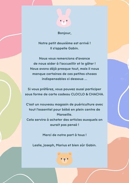 Liste de naissance Leslie, Joseph et Marius