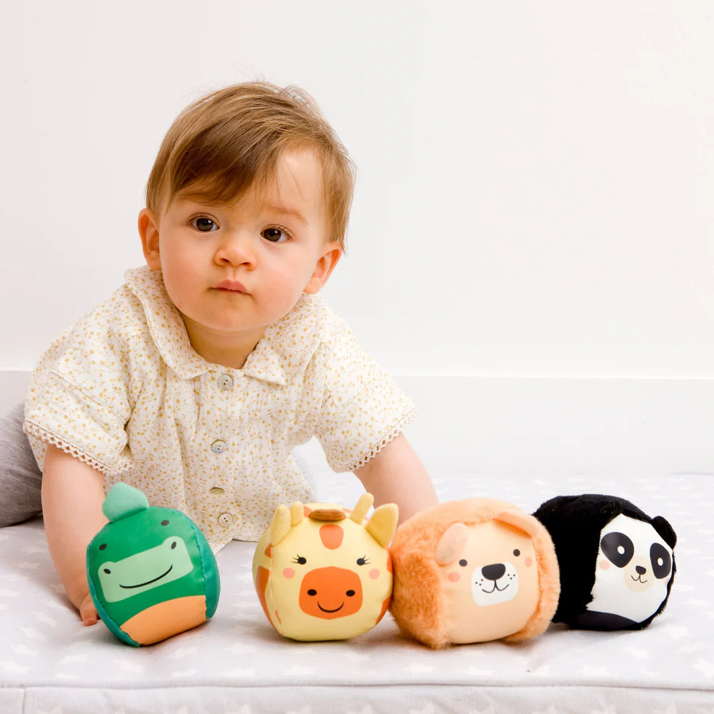 Set de 4 balles doudous Jungle - LITTLE BIG FRIENDS