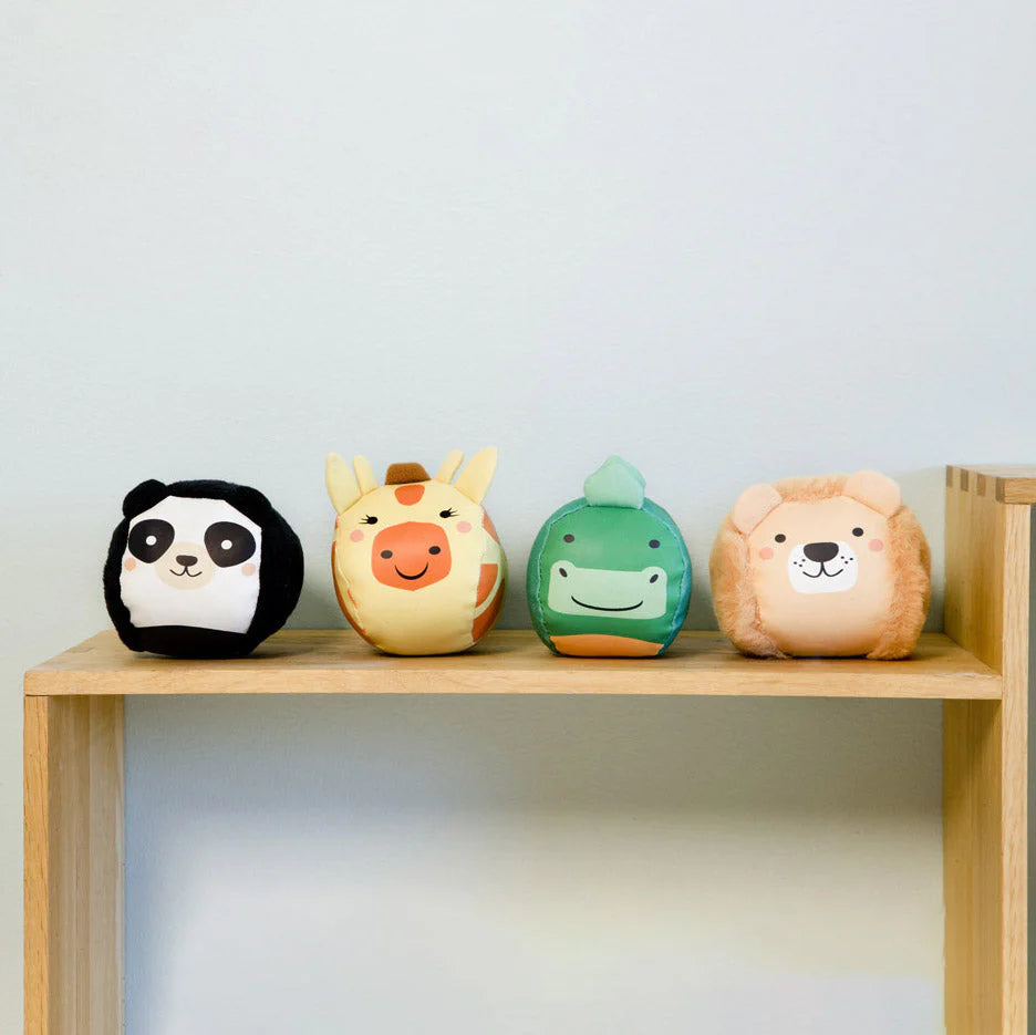 Set de 4 balles doudous Jungle - LITTLE BIG FRIENDS