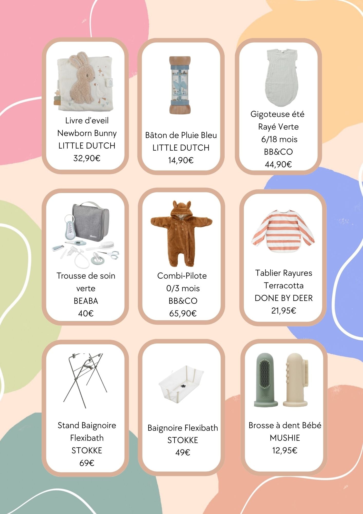 Liste de naissance Justine et Maxime