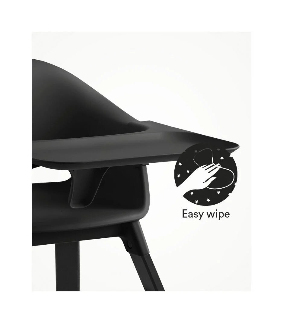Chaise haute CLIKK Noire - STOKKE