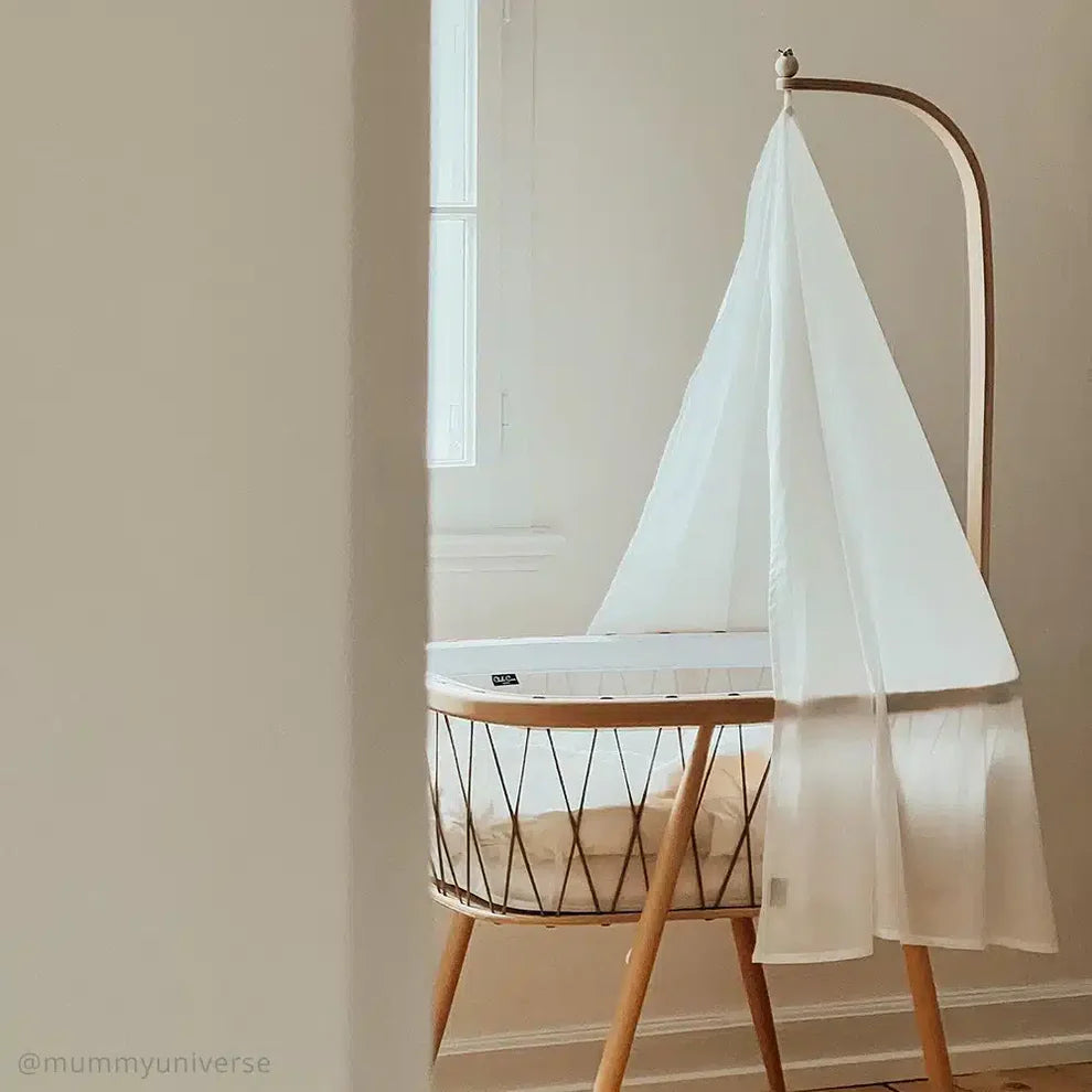 Ciel de lit et voile en coton pour berceau KUMI
