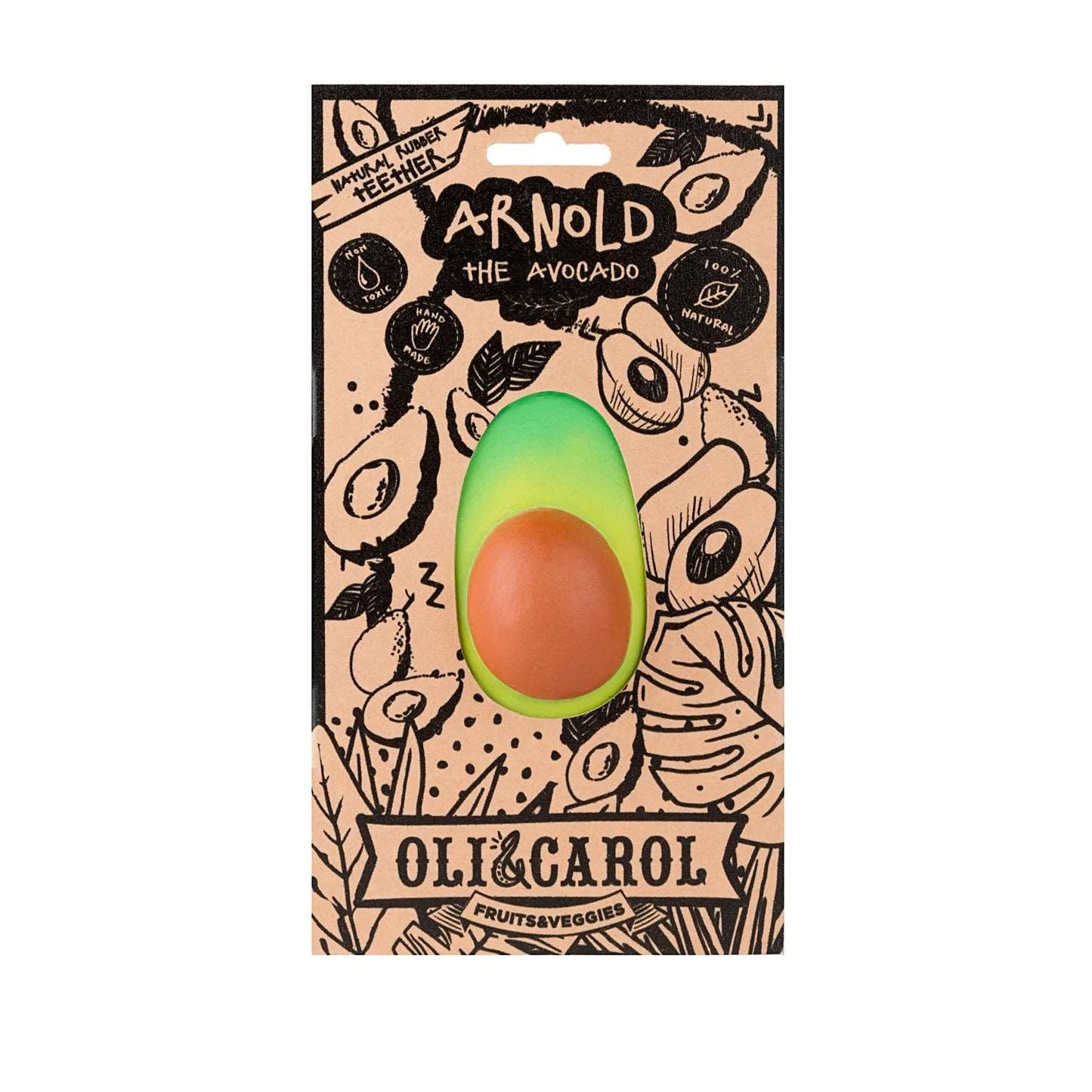 Anneau de dentition Arnold the Avocado - OLI & CAROL