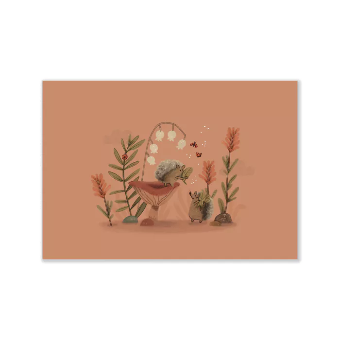 Set 2 affiches 3 petits lapins + porte affiche magnétique - MOULIN ROTY