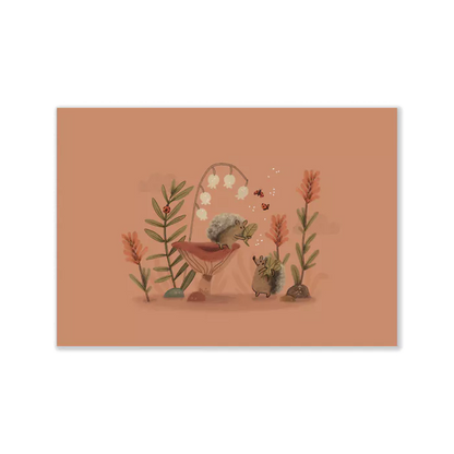 Set 2 affiches 3 petits lapins + porte affiche magnétique - MOULIN ROTY