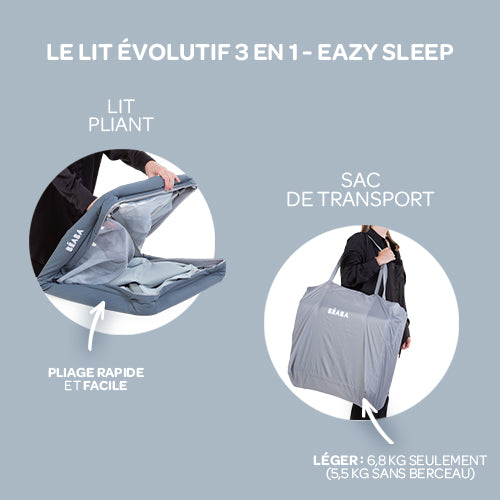 Lit parapluie Easy Sleep gris - BEABA