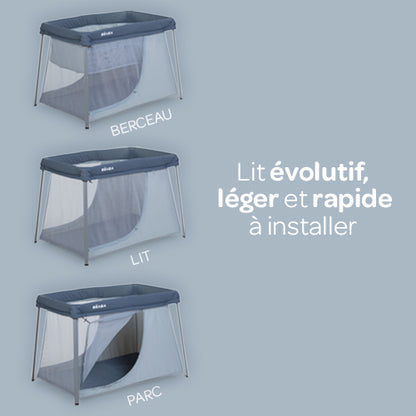 Lit parapluie Easy Sleep gris - BEABA