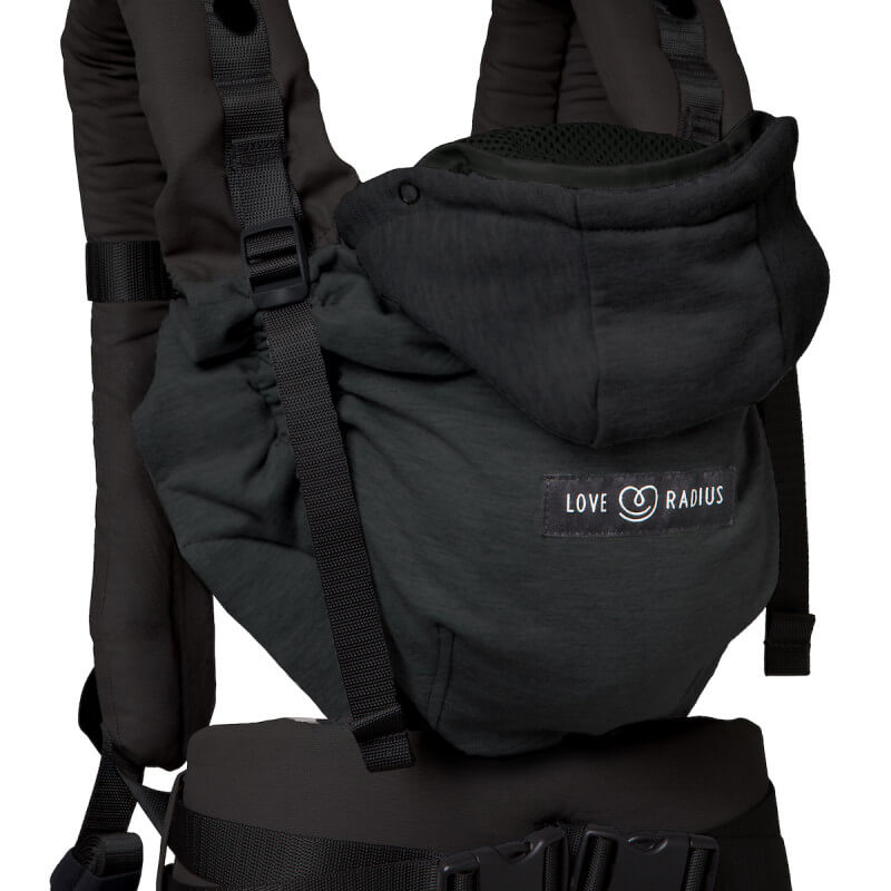 Porte bébé Hoodie Carrier 2 Black Forest - LOVE RADIUS