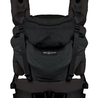 Porte bébé Hoodie Carrier 2 Black Forest - LOVE RADIUS