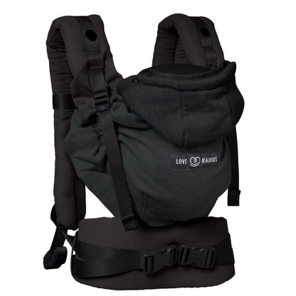 Porte bébé Hoodie Carrier 2 Black Forest - LOVE RADIUS