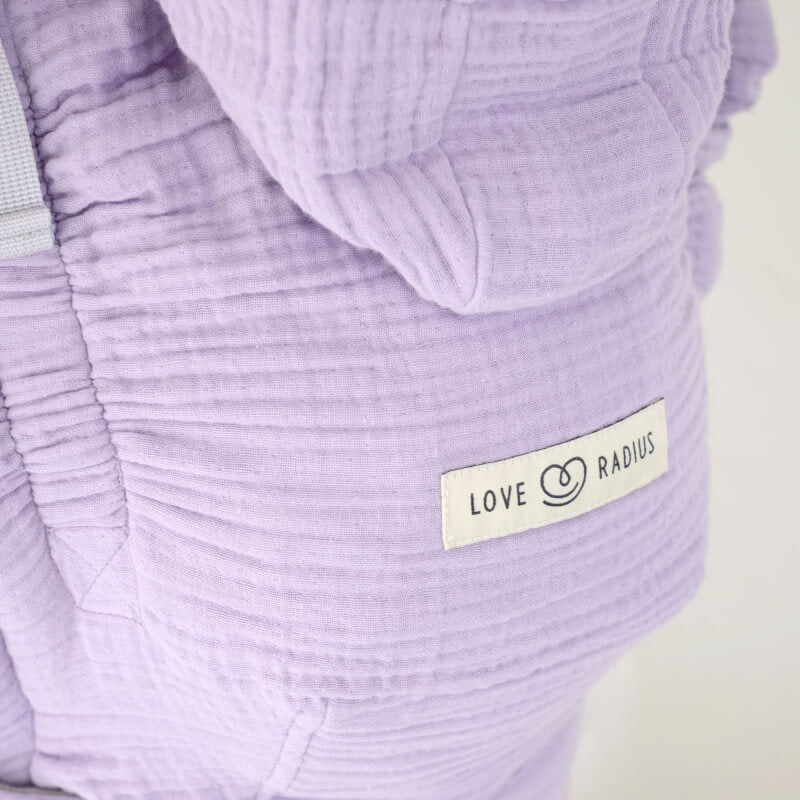 Porte bébé Hoodie Carrier 2 Lilas - LOVE RADIUS