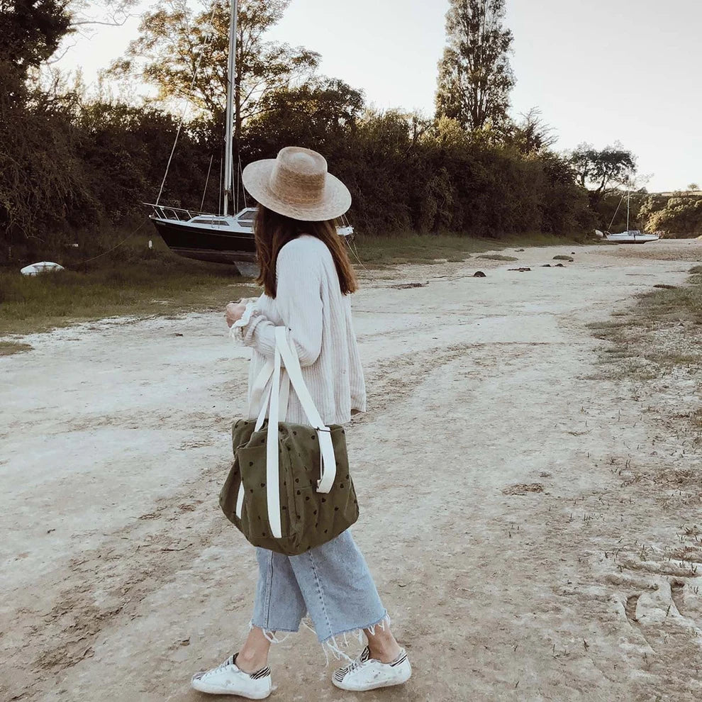 Sac à langer Raphael Coeur Kaki - ROSE IN APRIL