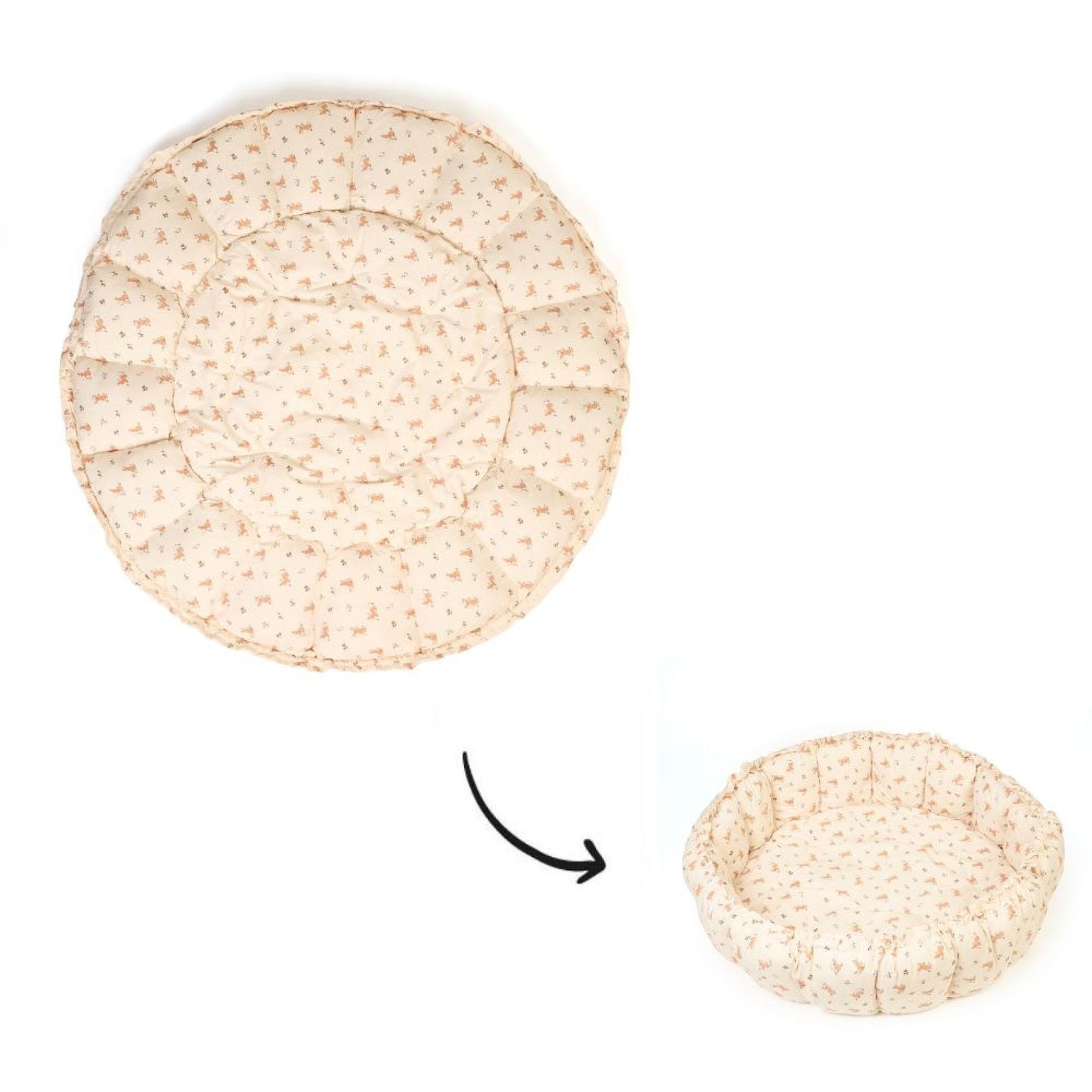 Tapis de jeu 3 en 1 Organic Bloom Rabbit - PLAY & GO